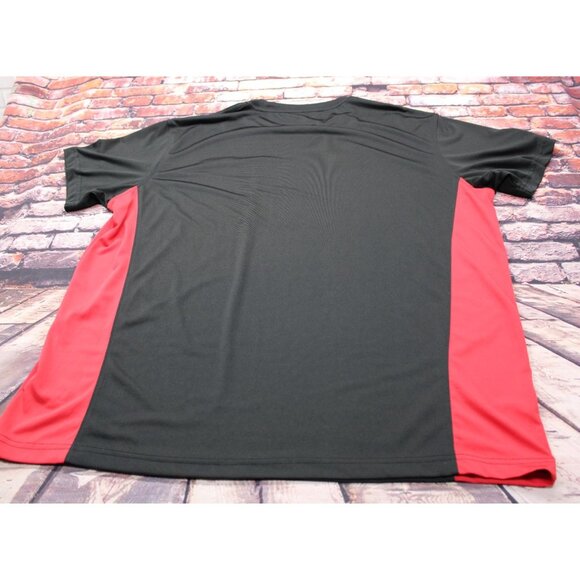 Coca-Cola Consolidated Hydrovvent Tee Black/Red Recycled Polyester XL - Picture 3 of 7